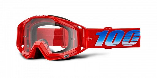 brýle RACECRAFT KURIAKIN, 100% - USA (čiré zrcadlové plexi)